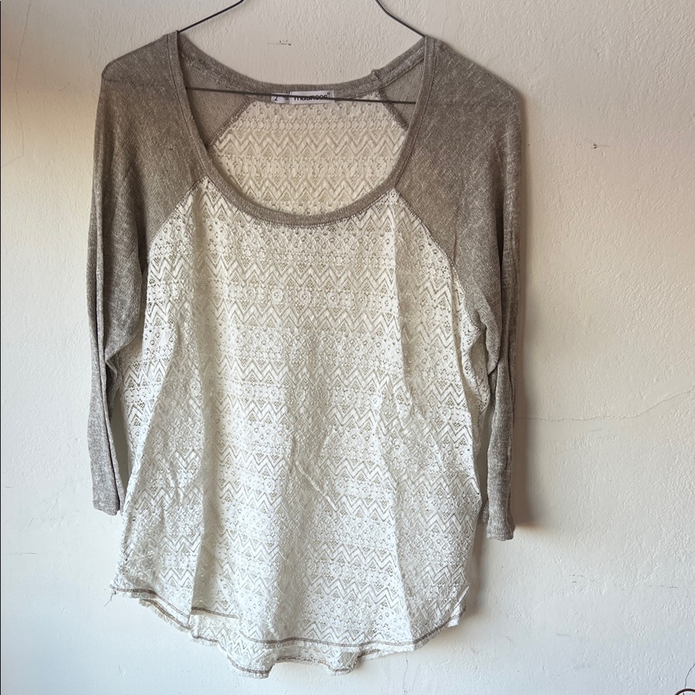 Maurices Two-Tone Long Sleeve Tee